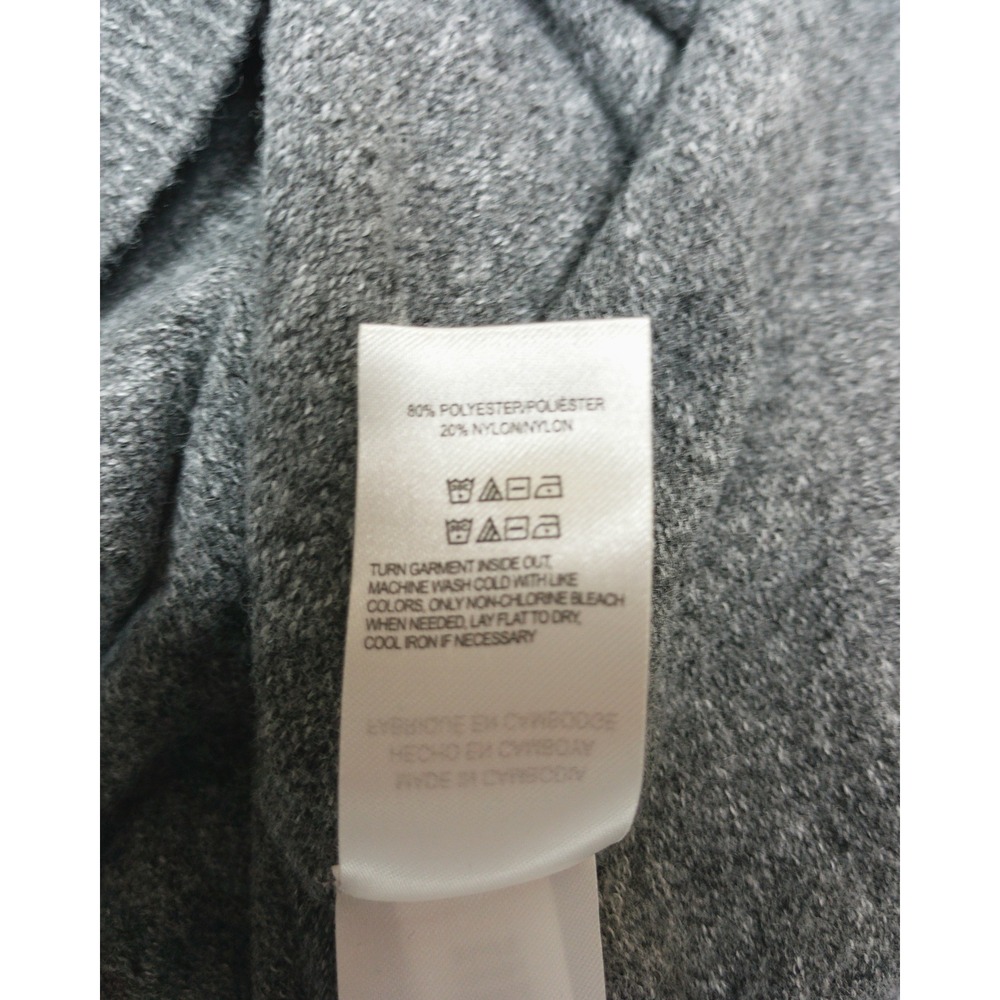 Lucky Brand Grey V-Neck Oversized Knit Sweater Heathered Charcoal Pullover L - Picture 10 of 11